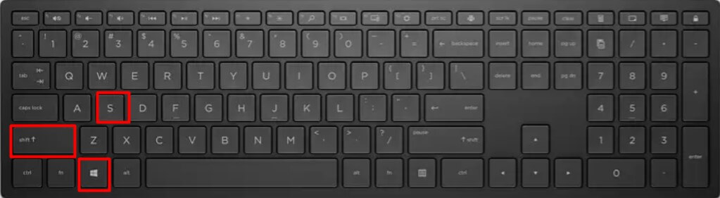 windows + shift + s