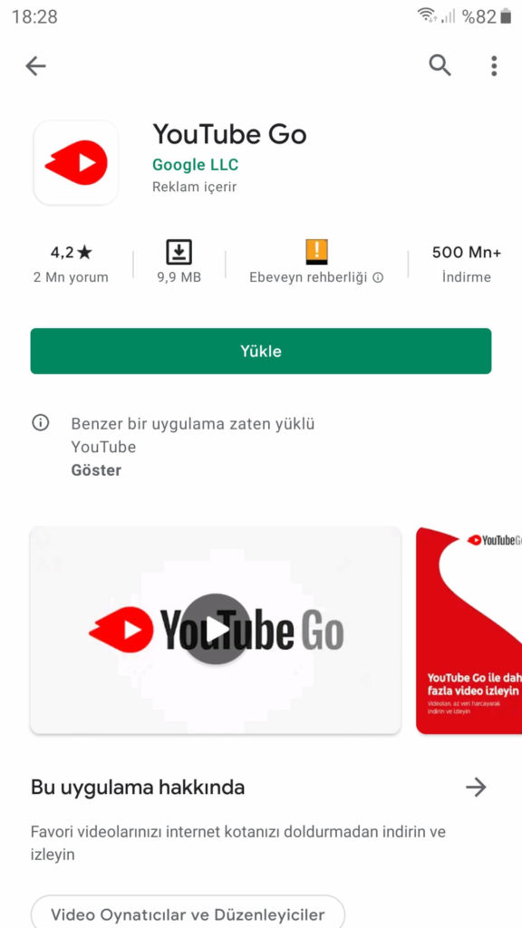 youtube go indirme